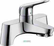 Смеситель однорычажный на борт ванны Hansgrohe коллекция Novus хром 71043000