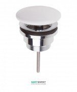 Донний клапан Villeroy & Boch Push-open з керамічної кришкою білий 68090001