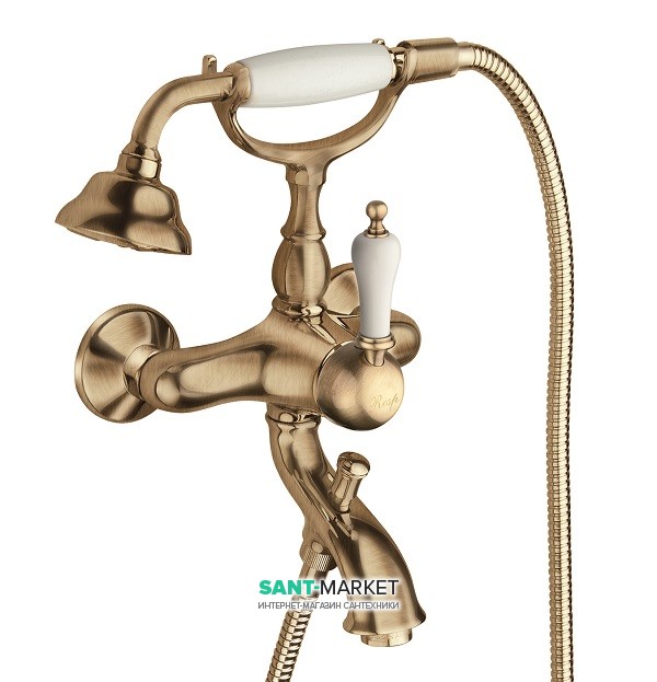 Смеситель для ванны настенный однорычажный RESP CAESAR бронза 151.378.311 BR