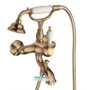 Смеситель для ванны настенный однорычажный RESP CAESAR бронза 151.378.311 BR