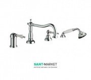 Смеситель однорычажный на борт ванны RESP CAESAR с душем хром 150.378.308 CR