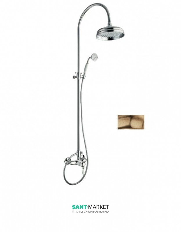 Душевая система RESP CAESAR с ручным душем бронза 151.378.313 BR