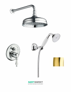 Комплект душевой системы RESP CAESAR скрытого монтажа золото 152.378.211 ORO