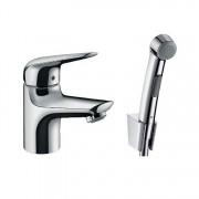 Змішувач для раковини з гігієнічним душем Hansgrohe колекція Novus хром 71144000