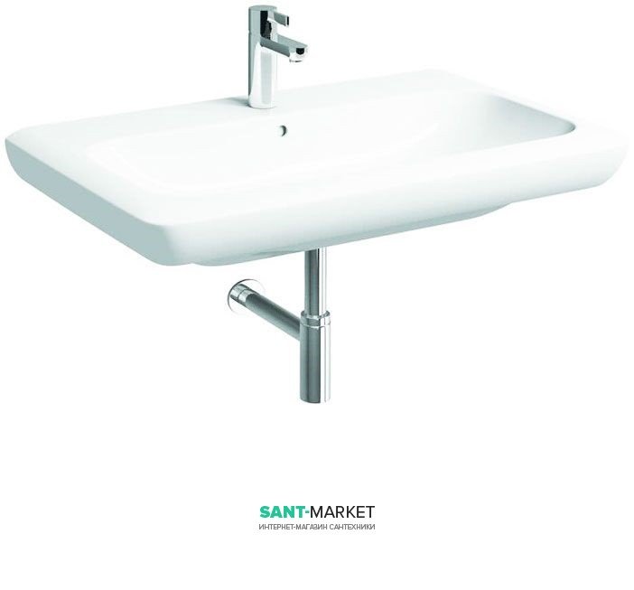 Раковина для ванної на тумбу Kolo Life 80 з покриттям Reflex біла M21180900