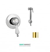 Набор для гигиенического душа RESP CAESAR скрытого монтажа золото 152.378.210 ORO