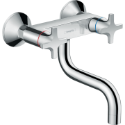 Смеситель для кухни настенный двухвентильный Hansgrohe коллекция Logis Classic хром 71287000