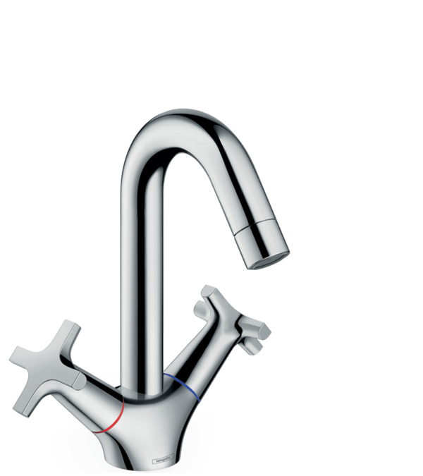 Смеситель для раковины двухвентильный Hansgrohe коллекция Logis Classic хром 71272000