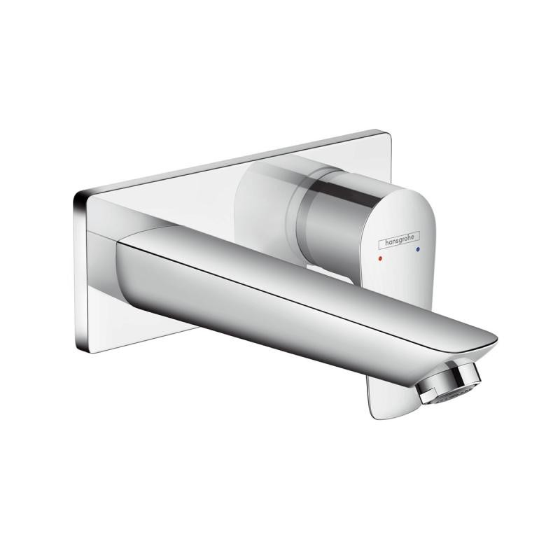 Змішувач для раковини одноважеля настінний прихований Hansgrohe колекція Talis E хром 71732000