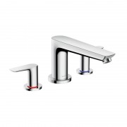 Смеситель двухрычажный на борт ванны Hansgrohe коллекция Talis E хром 71747000