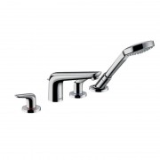 Смеситель двухвентильный на борт ванны с душем Hansgrohe коллекция Novus хром 71333000