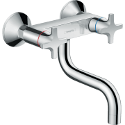 Смеситель для кухни настенный двухвентильный Hansgrohe коллекция Logis Classic хром 71287000