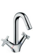 Смеситель для раковины двухвентильный Hansgrohe коллекция Logis Classic хром 71272000
