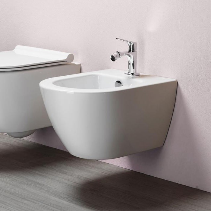 Биде подвесное GSI Pura без скрытого крепежа (с установкой снизу) 8865 1 11