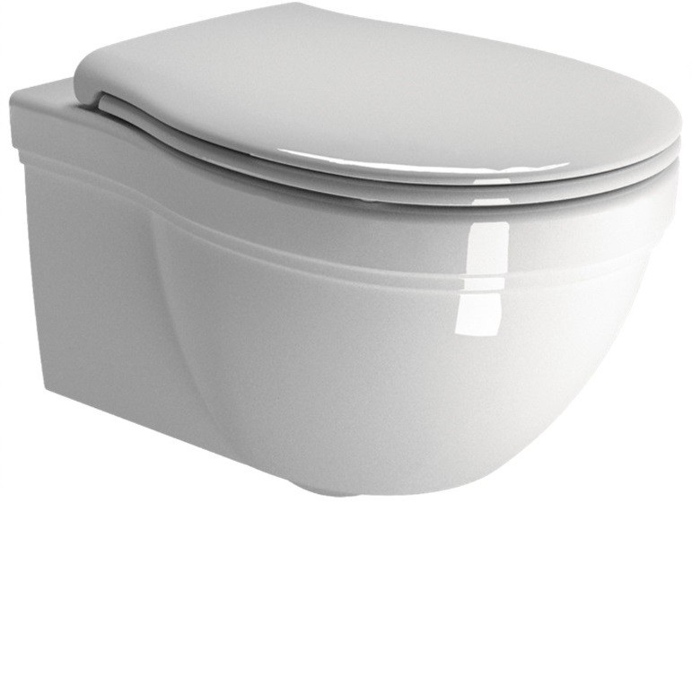 Унітаз підвісний безободковий GSI Classic без прихованого кріплення (з установленням знизу) 8712 11