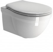 Унитаз подвесной безободковый GSI Classic без скрытого крепежа (с установкой снизу) 8712 11