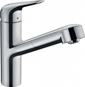Смеситель для кухни однорычажный с вытяжным изливом Hansgrohe коллекция M42 хром 71814000