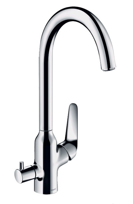 Змішувач для кухні одноважільний з запірним вентилем Hansgrohe колекція M42 хром 71803000