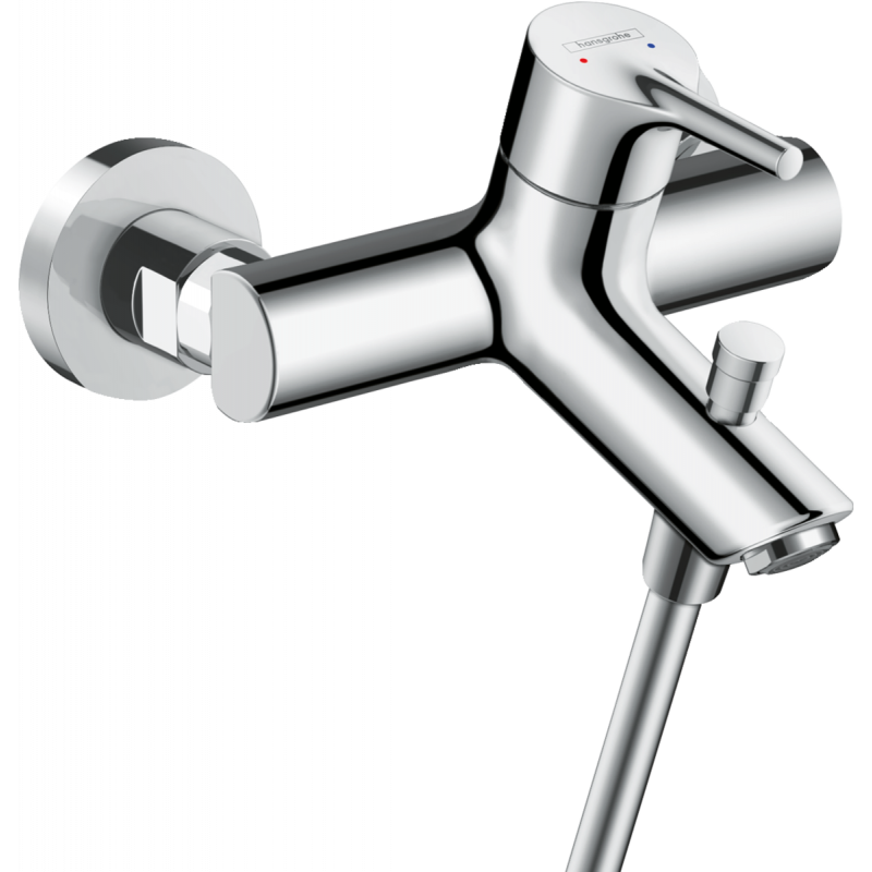Смеситель для ванны настенный однорычажый Hansgrohe коллекция Talis S хром 72401000