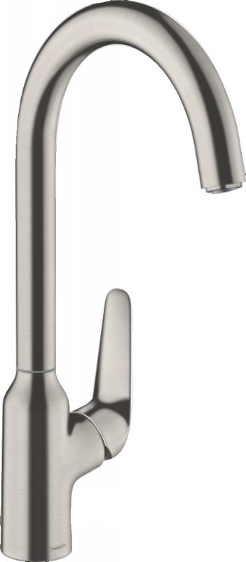 Змішувач для кухні одноважільний Hansgrohe колекція M42 нержавіюча сталь 71802800