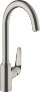 Змішувач для кухні одноважільний Hansgrohe колекція M42 нержавіюча сталь 71802800