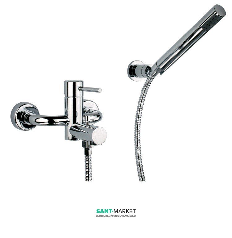 Змішувач для ванни RESP ZIPPO з ручним душем чорний матовий 30.311 nero opaco