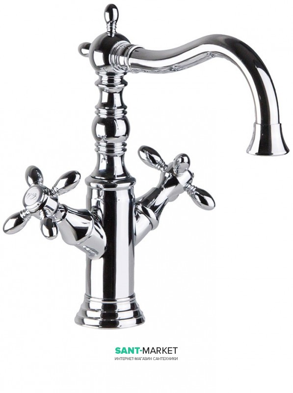 Смеситель для раковины двухвентильный RESP TIBERIUS хром 140.146/A CR