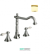 Смеситель для раковины двухвентильный RESP DARAH золото 164.124 ORO