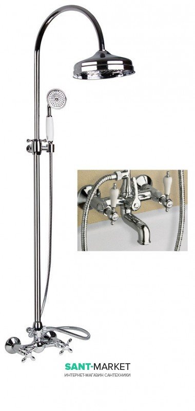 Душевая колонна RESP DARAH с изливом 160.011/C CR RESIN