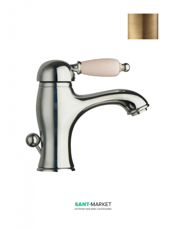 Смеситель для раковины двухвентильный RESP OTELLO бронза 346.378.352/А BR