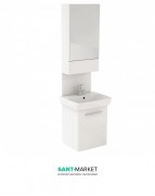 Тумба з раковиною підвісна Kolo Nova Pro 50 см з дзеркалом біла M39014000