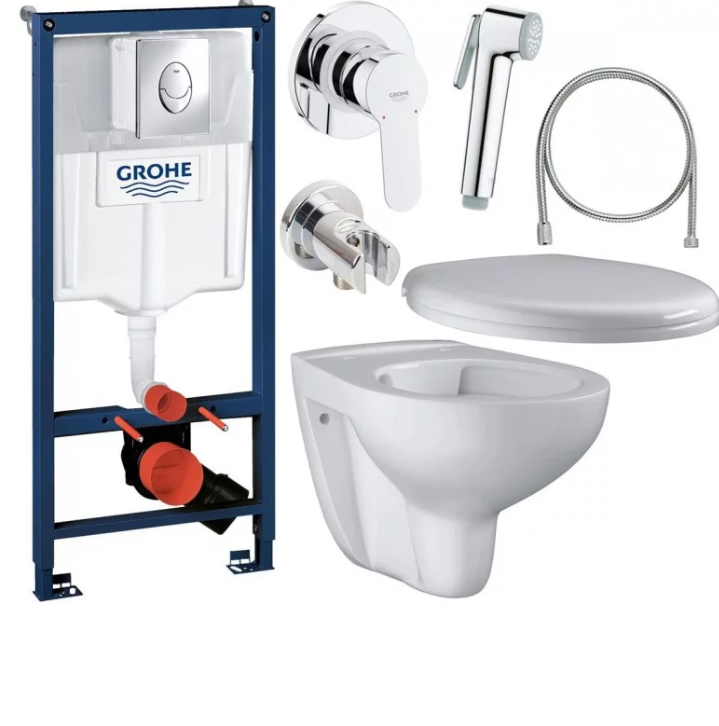 Унітаз з інсталяцією і гіг.душем Grohe Rapid SL 28512009