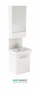 Тумба с раковиной подвесная Kolo Nova Pro 60 см с зеркалом белая M39016000