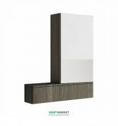 Зеркальный шкаф Kolo Nova Pro 70.8х85 правосторонний серый ясень 88442000