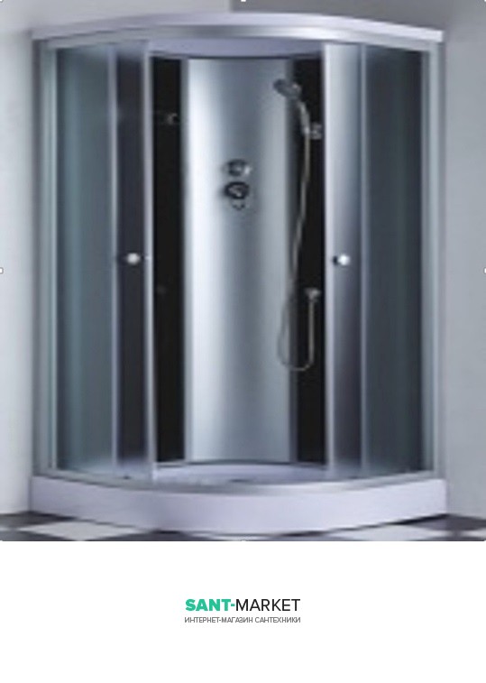 Гидробокс угловой Santeh 90x90x215 с гидромассажем спины 6801-9