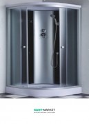 Гідробокс кутовий Santeh 90x90x215 з гідромасажем спини 6801-9