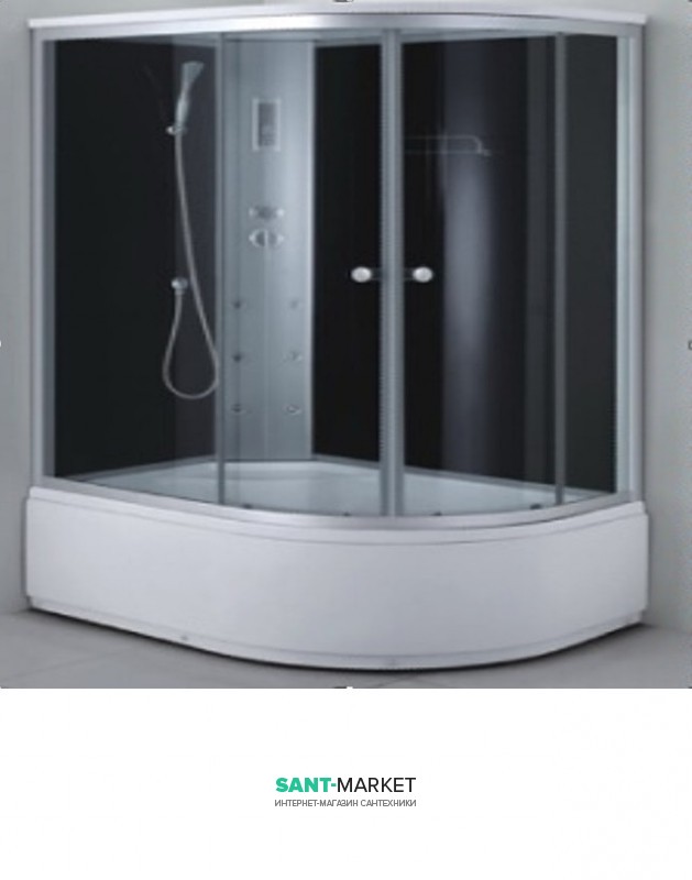 Гідробокс в лівий кут Santeh 80x120x215 з піддоном 69120-L