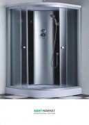 Гидробокс угловой Santeh 90x90x215 с гидромассажем спины 6801-9