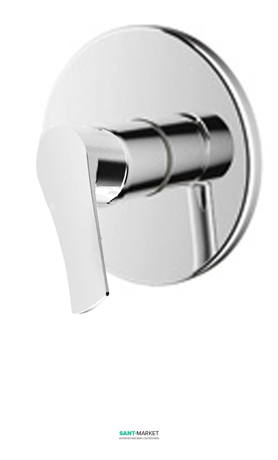 Смеситель для душа скрытый (встраиваемый) однорычажный Volle Daniella хром 15163200