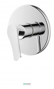 Смеситель для душа скрытый (встраиваемый) однорычажный Volle Daniella хром 15163200