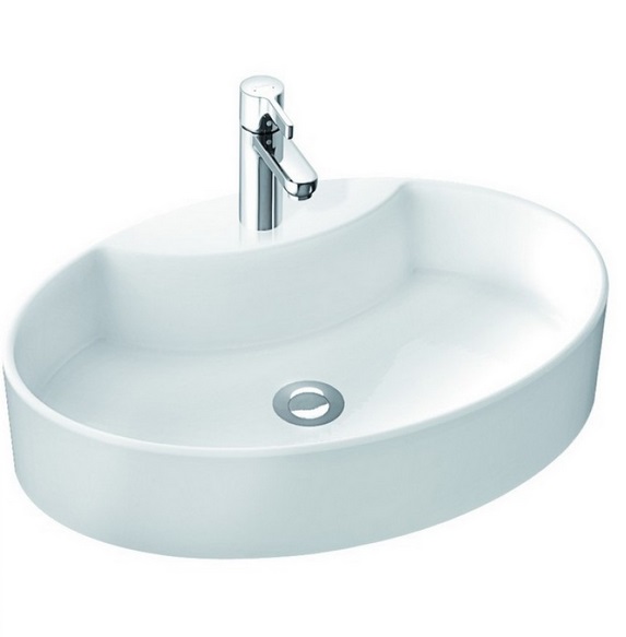 Раковина для ванной Marmorin Toni 60х40 см литой камень белый 495 060 020 xx x