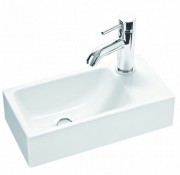 Раковина для ванной Marmorin Elara 3 40х20 см литой камень белый 410 040 020 xx x