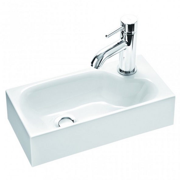 Раковина для ванной Marmorin Elara 4 40х20 см литой камень белый 420 040 020 xx x