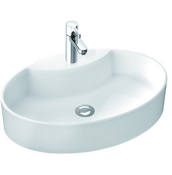 Раковина для ванной Marmorin Toni 60х40 см литой камень белый 495 060 020 xx x