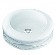 Раковина для ванної Marmorin Kore Ø40 см литий камінь білий 490 040 020 xx x