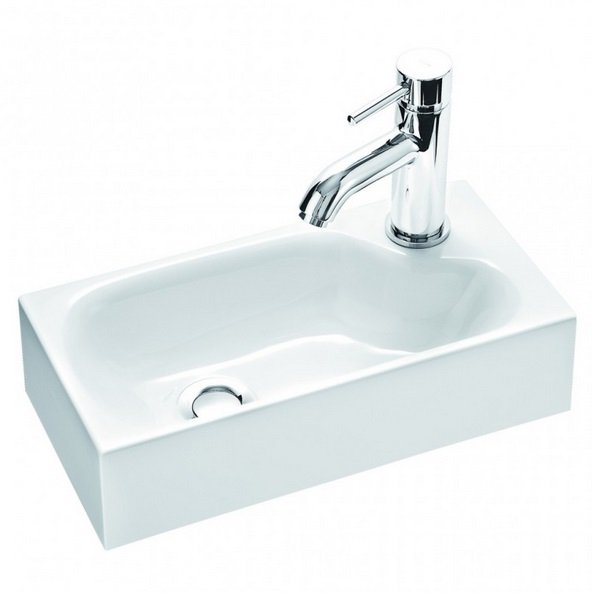 Раковина для ванной Marmorin Elara 4 40х20 см литой камень белый 420 040 020 xx x