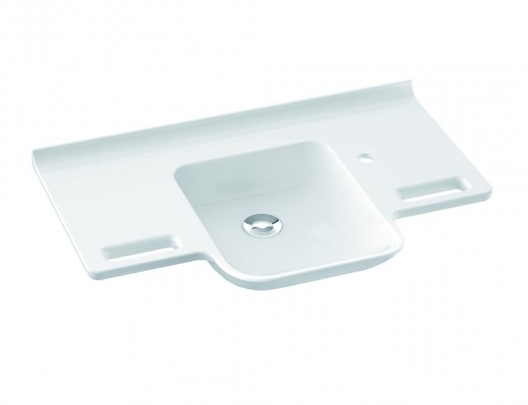 Раковина для ванної Marmorin Uni 85х60 см литий камінь білий 550 085 022 xx x