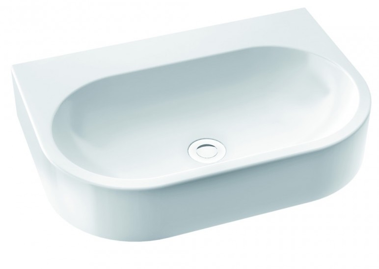 Раковина для ванної Marmorin Pia 60х41 см литий камінь білий 571 060 020 xx x