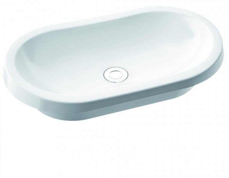 Раковина для ванної Marmorin Pia 62х36,1 см литий камінь білий 570 060 020 xx x