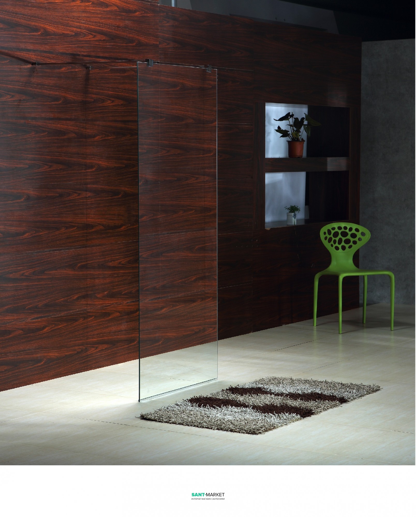 Боковая стенка Volle 90х190 прямоугольная 18-08-90